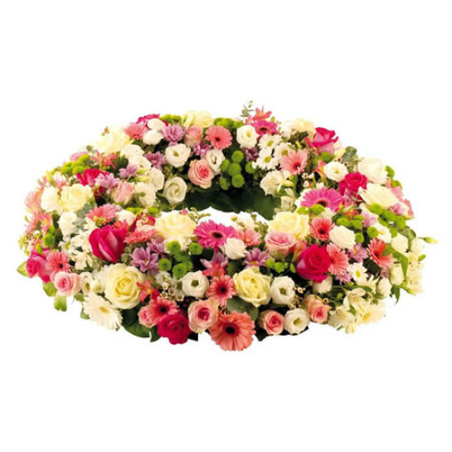 Wreath of Flowers Illusion of Roses